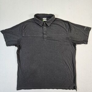 Cariloha Polo Shirt Mens 2XL XXL Gray Lightweight Organic Cotton Bamboo Stretch